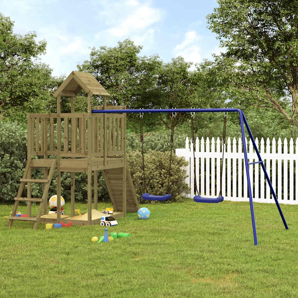 vidaXL Outdoor Playset  Impregnated Wood Pine