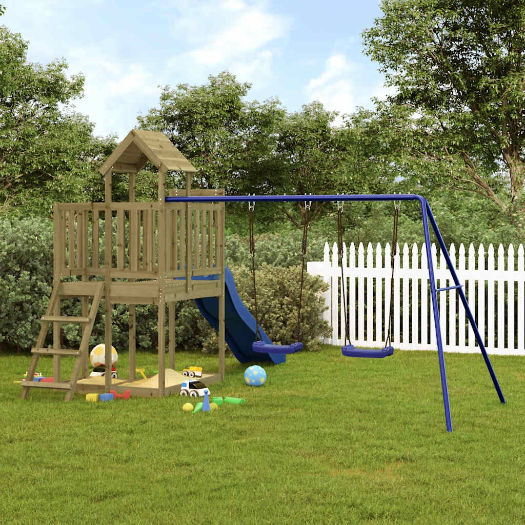 vidaXL Outdoor Playset Impregnated Wood Pine