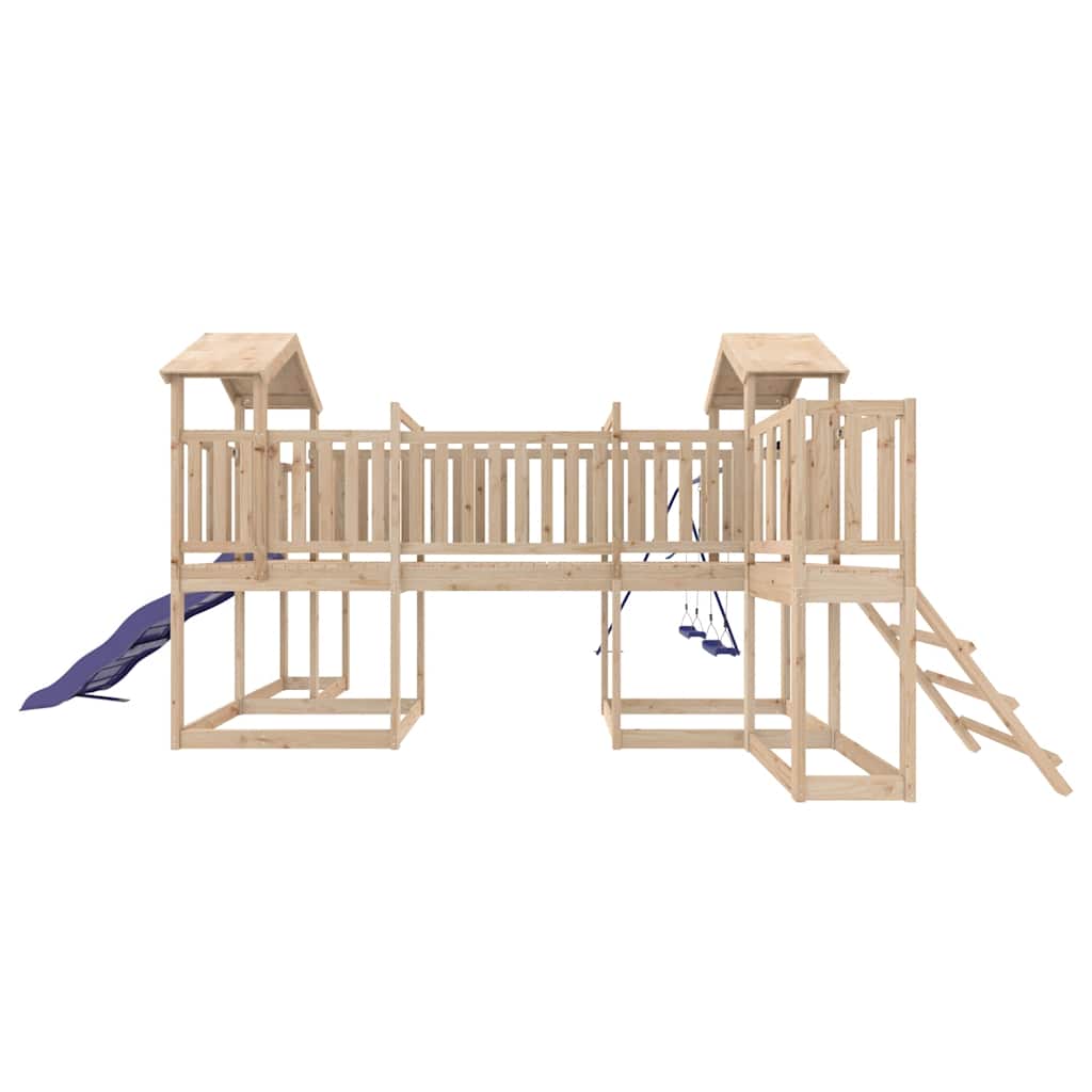 Outdoor Playset Solid Wood Pine