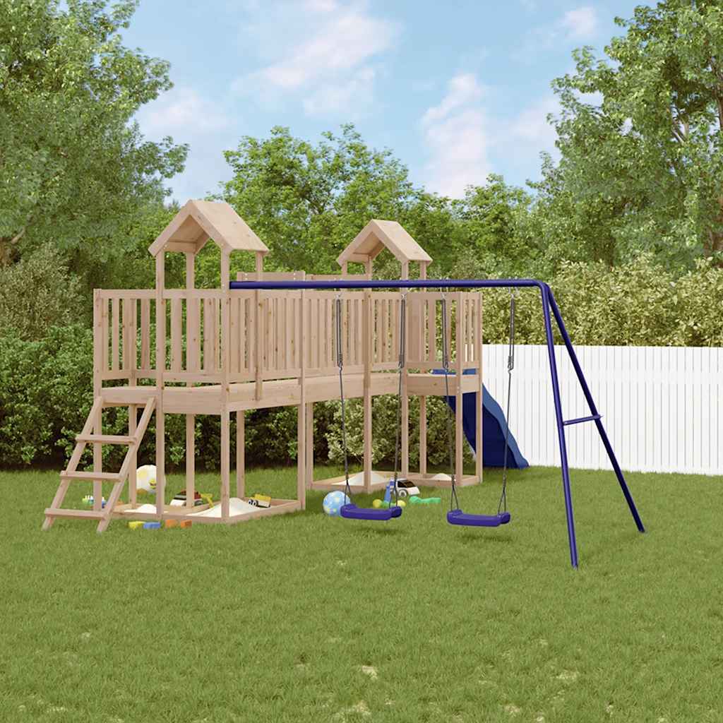 Outdoor Playset Solid Wood Pine