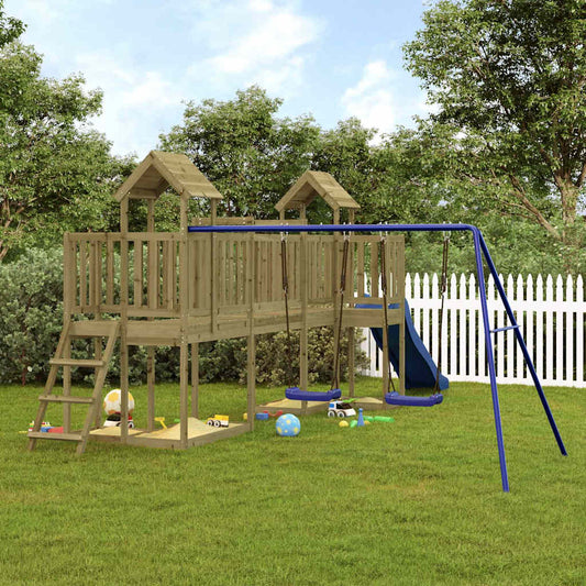 vidaXL Outdoor Playset Impregnated Wood Pine