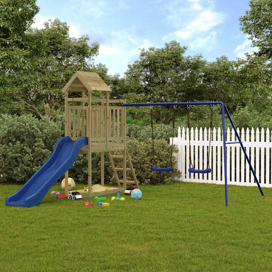 vidaXL Outdoor Playset Impregnated Wood Pine