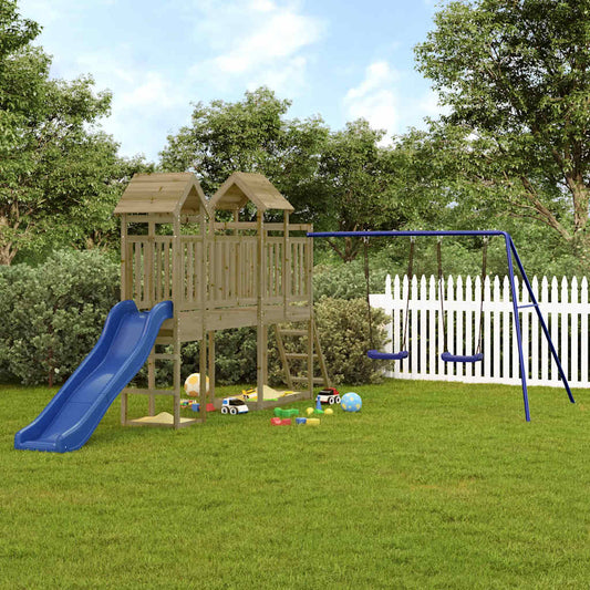 vidaXL Outdoor Playset Impregnated Wood Pine