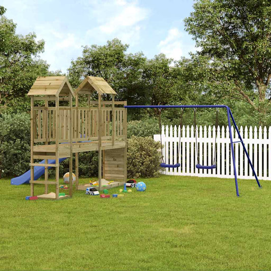 vidaXL Outdoor Playset Impregnated Wood Pine