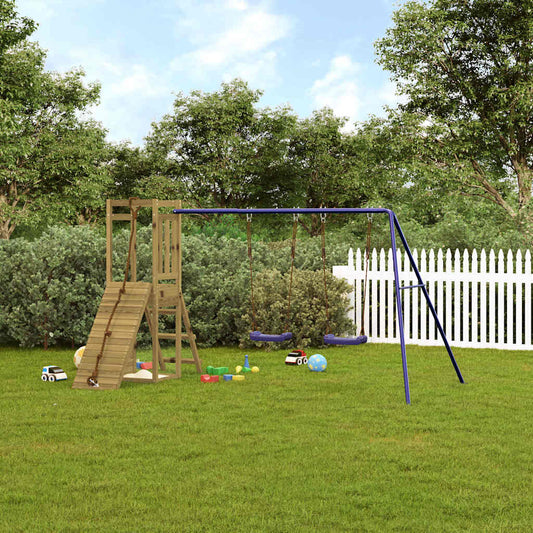 vidaXL Outdoor Playset Impregnated Wood Pine