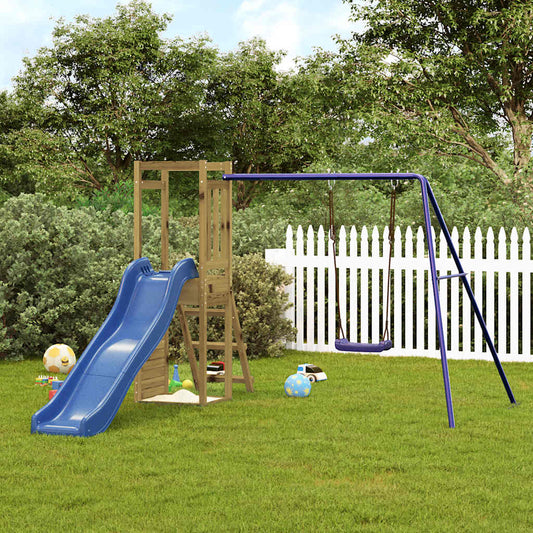 vidaXL Outdoor Playset Impregnated Wood Pine