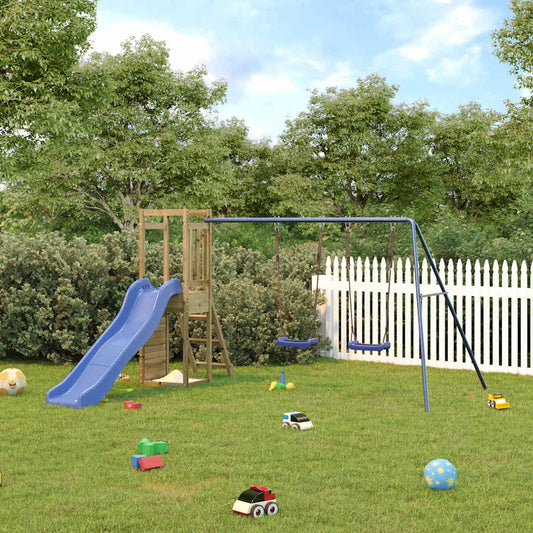 vidaXL Outdoor Playset Impregnated Wood Pine