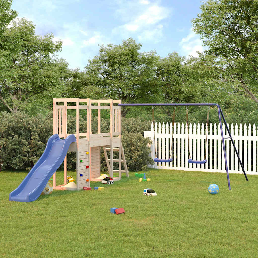 vidaXL Outdoor Playset Solid Wood Pine