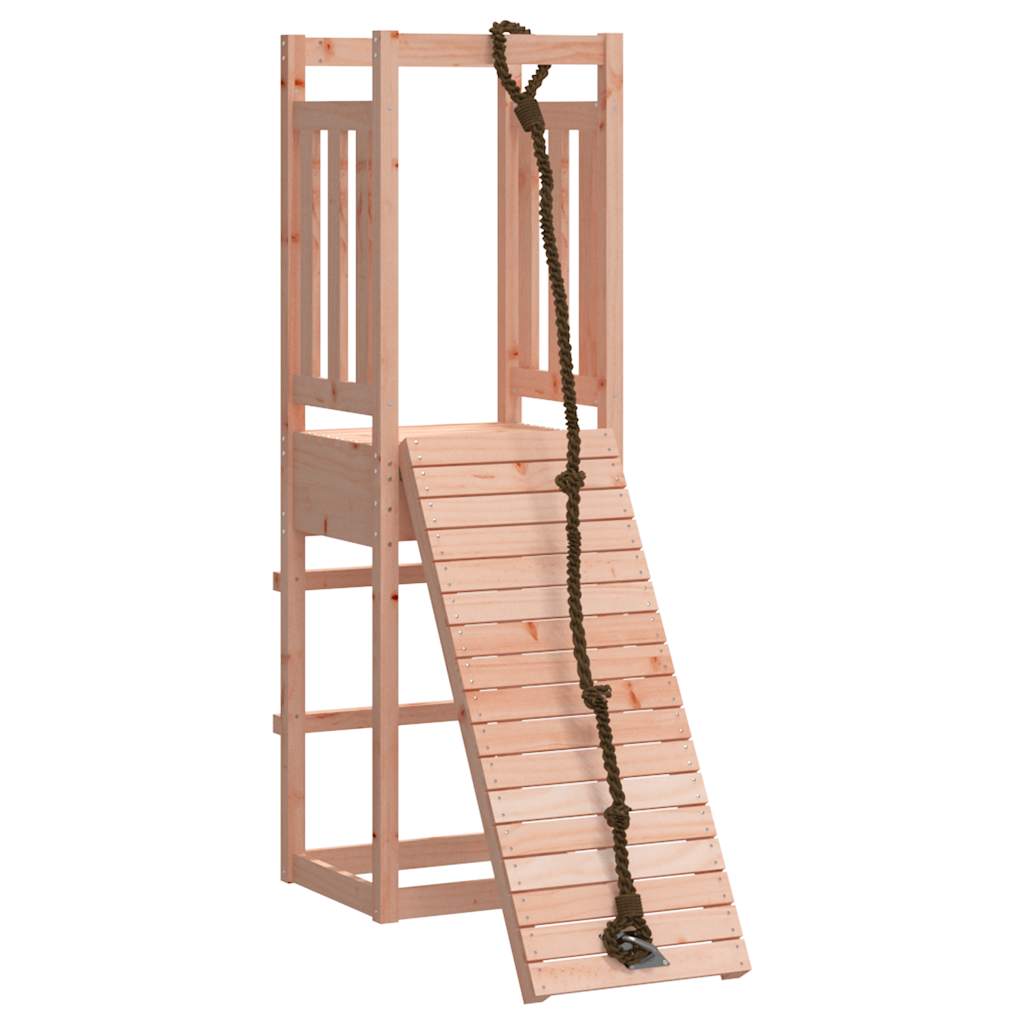 vidaXL Playhouse with Climbing Wall Solid Wood Douglas