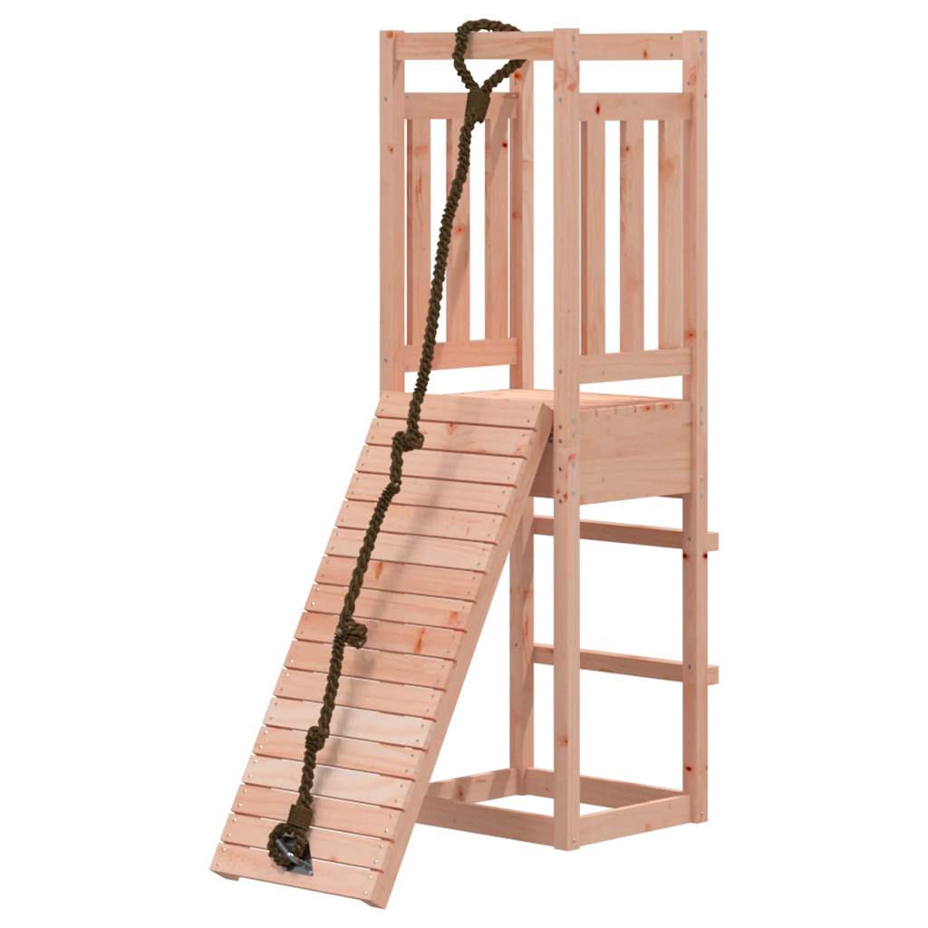 vidaXL Playhouse with Climbing Wall Solid Wood Douglas