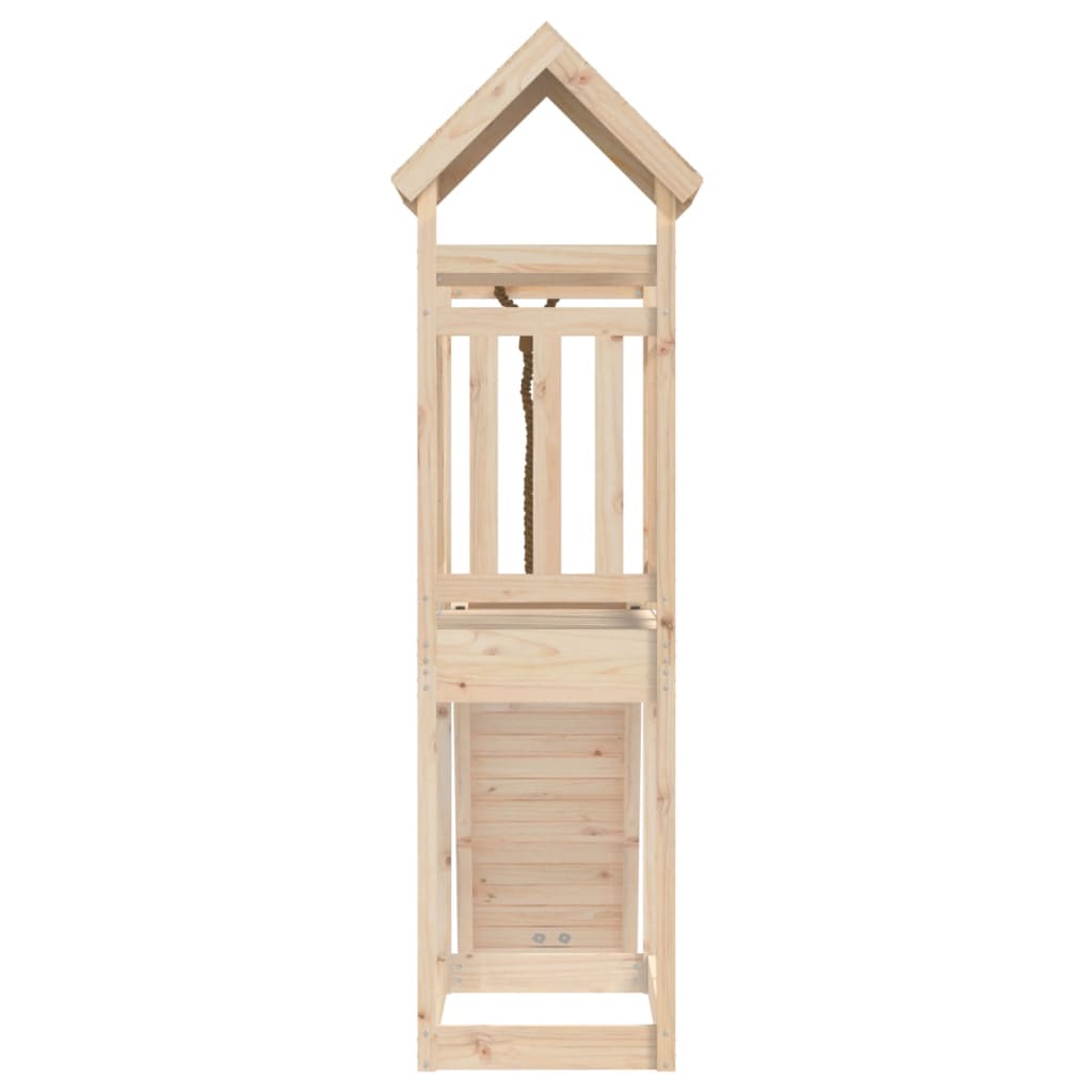 vidaXL Playhouse with Climbing Wall Solid Wood Pine