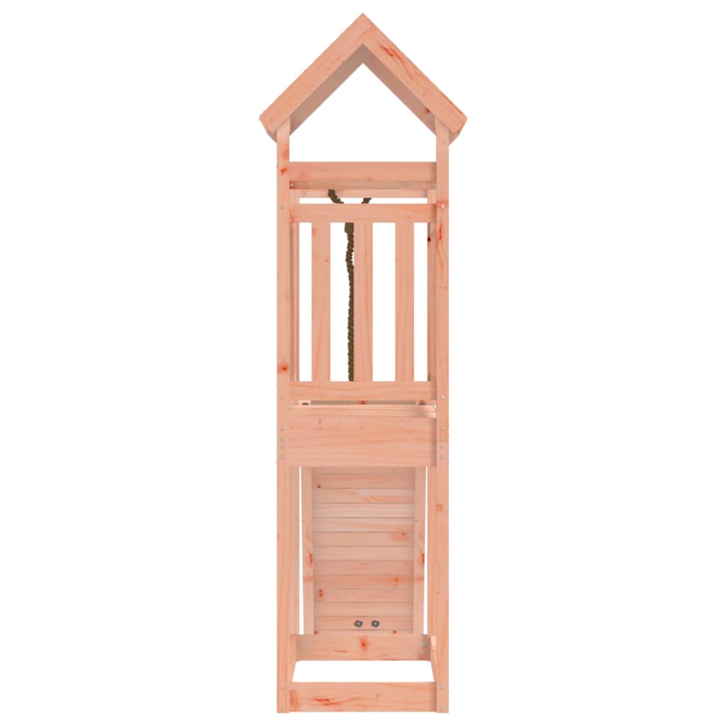 vidaXL Playhouse with Climbing Wall Solid Wood Douglas