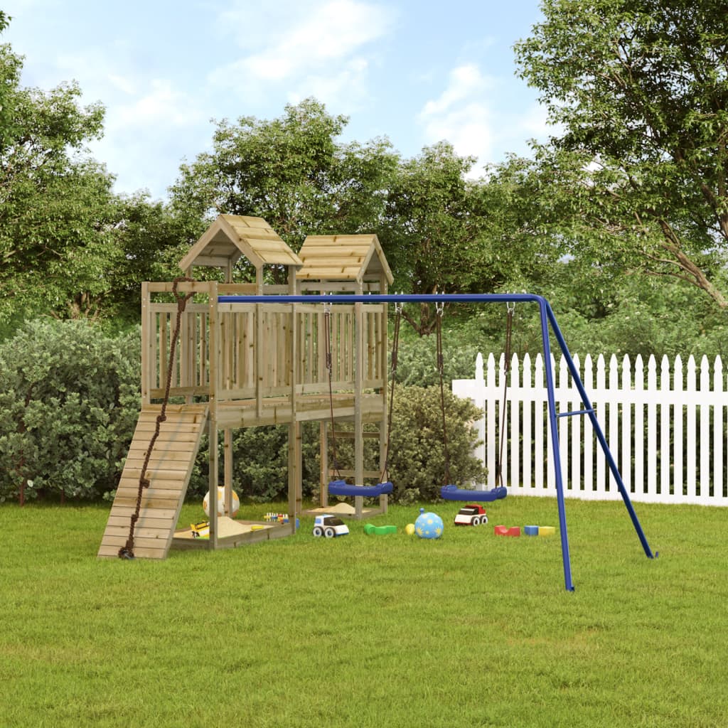 vidaXL Outdoor Playset Impregnated Wood Pine