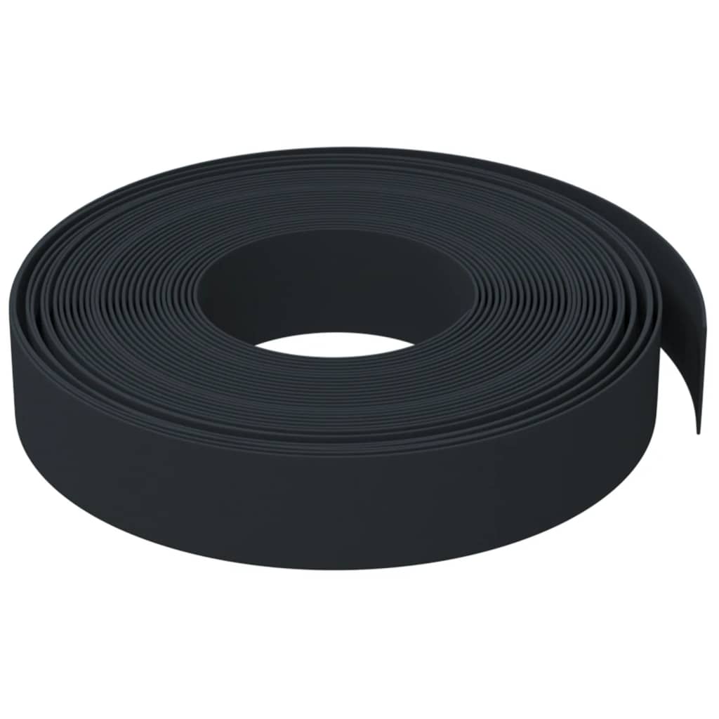 vidaXL Garden Edgings 3 pcs Black 10 m 10 cm Polyethylene