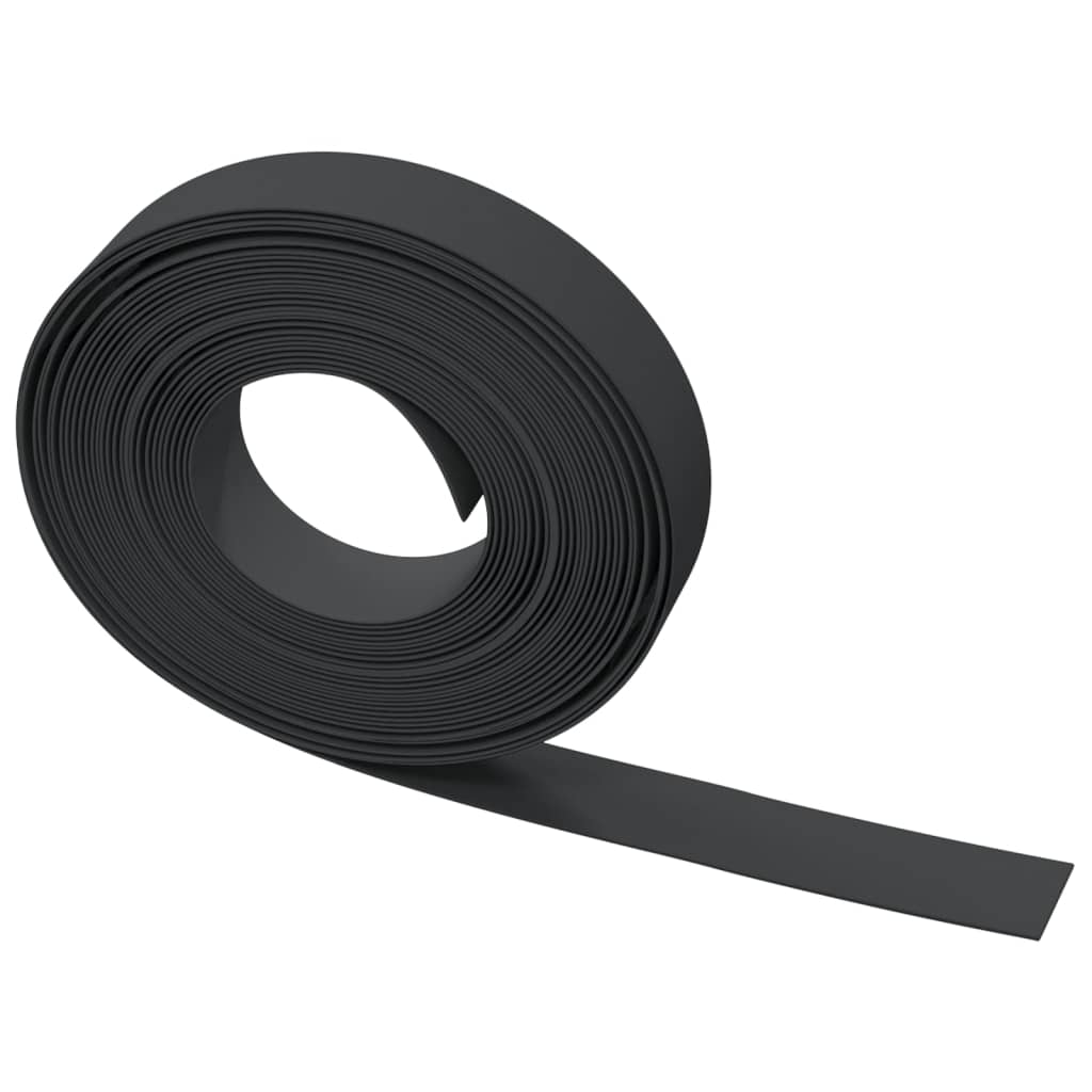 vidaXL Garden Edgings 3 pcs Black 10 m 10 cm Polyethylene