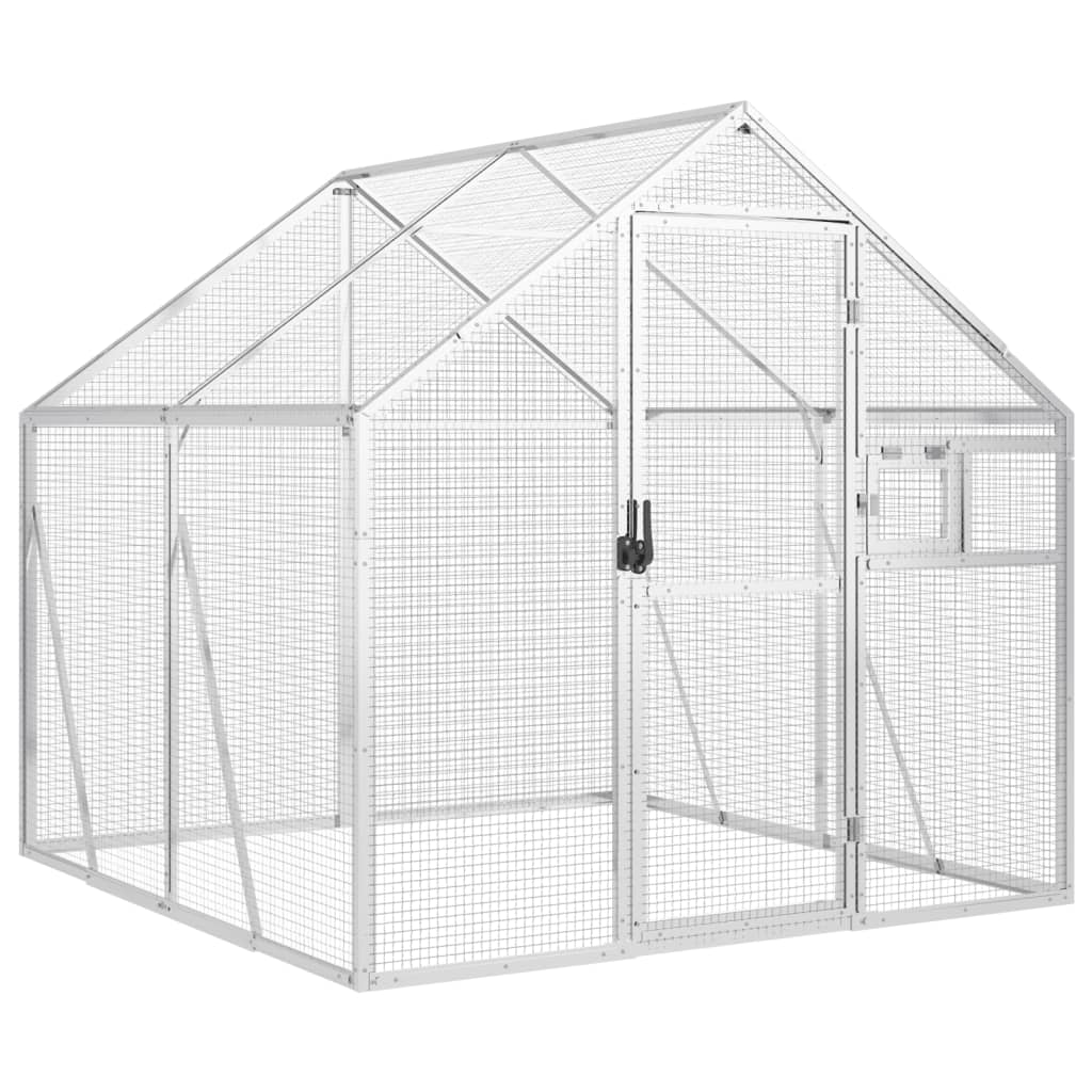 Aviary Silver 1.79x2x1.85 m Aluminium