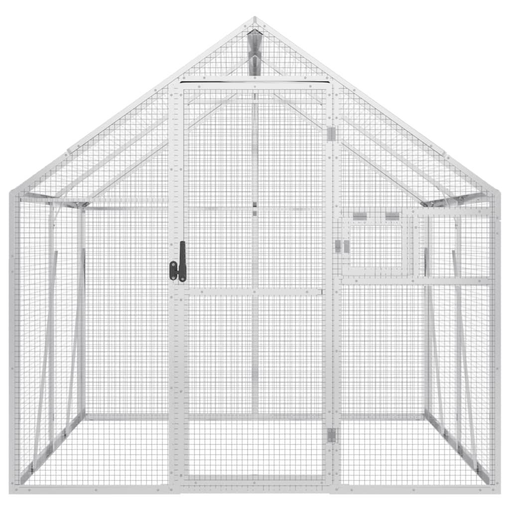 Aviary Silver 1.79x2x1.85 m Aluminium