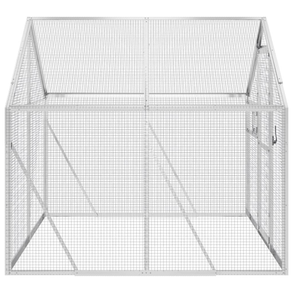 Aviary Silver 1.79x2x1.85 m Aluminium