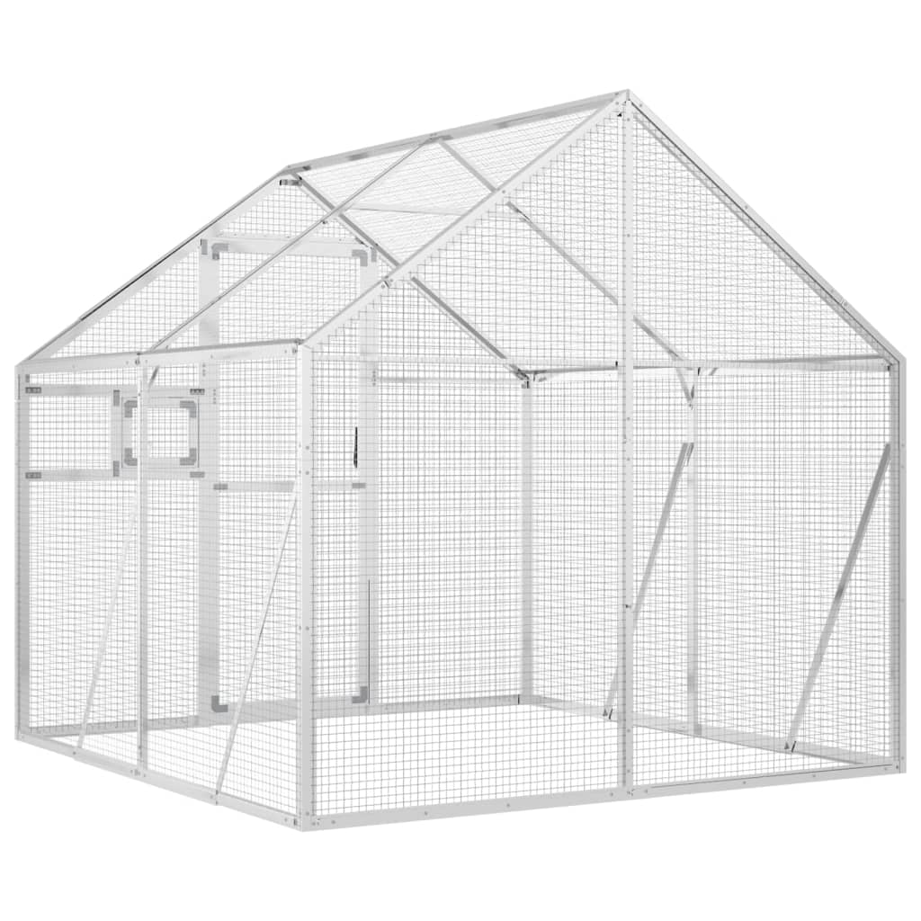 Aviary Silver 1.79x2x1.85 m Aluminium