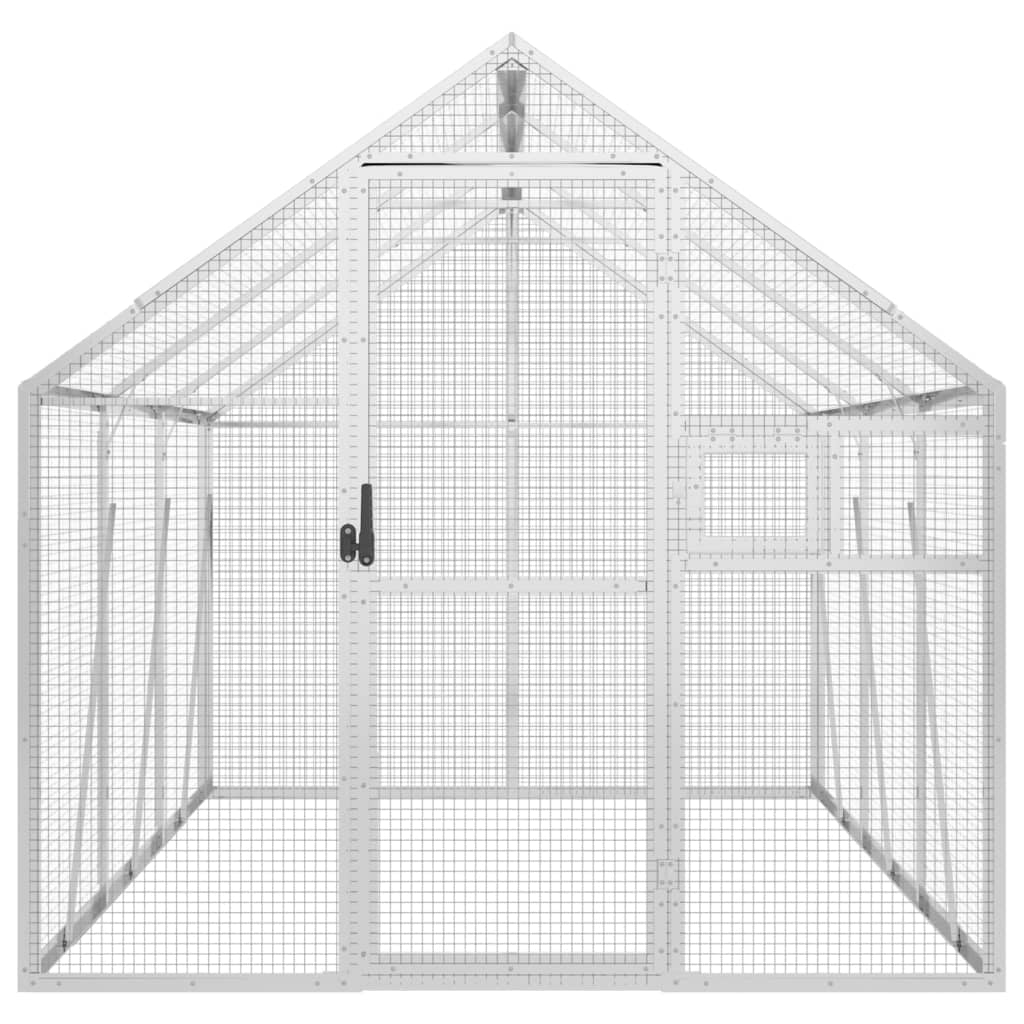 Aviary Silver 1.79x3x1.85 m Aluminium