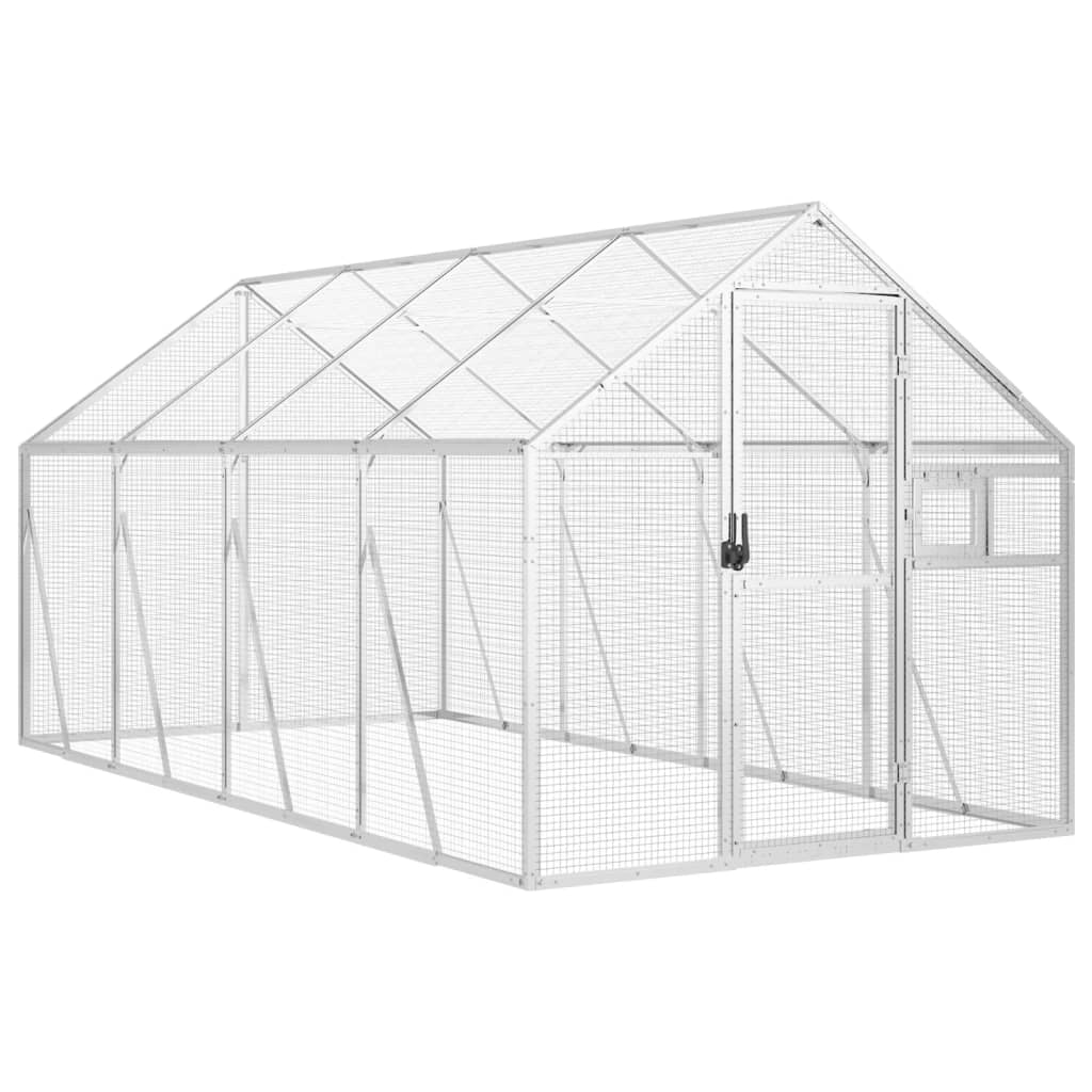 Aviary Silver 1.79x4x1.85 m Aluminium