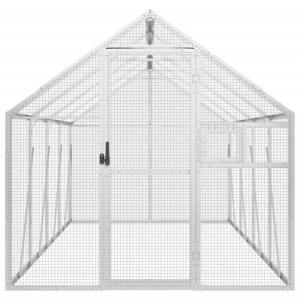 Aviary Silver 1.79x4x1.85 m Aluminium