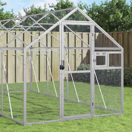 Aviary Silver 1.79x4x1.85 m Aluminium