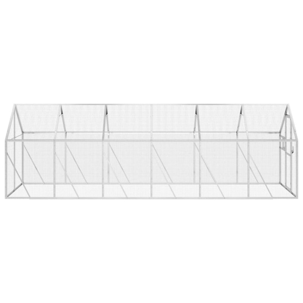 vidaXL Aviary Silver 1.79x6x1.85 m Aluminium