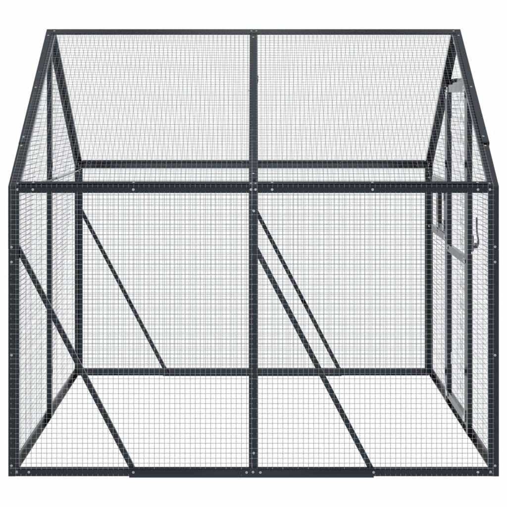 vidaXL Aviary Anthracite 1.79x2x1.85 m Aluminium