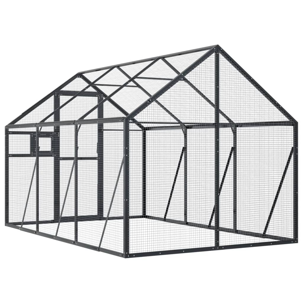 Aviary Anthracite 1.79x3x1.85 m Aluminium