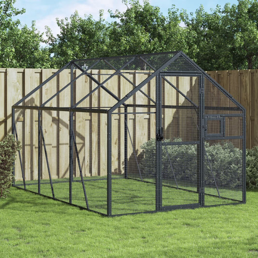 Aviary Anthracite 1.79x3x1.85 m Aluminium