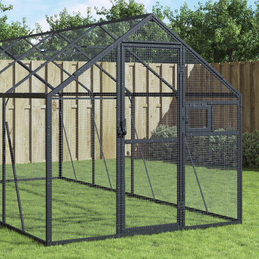 Aviary Anthracite 1.79x8x1.85 m Aluminium