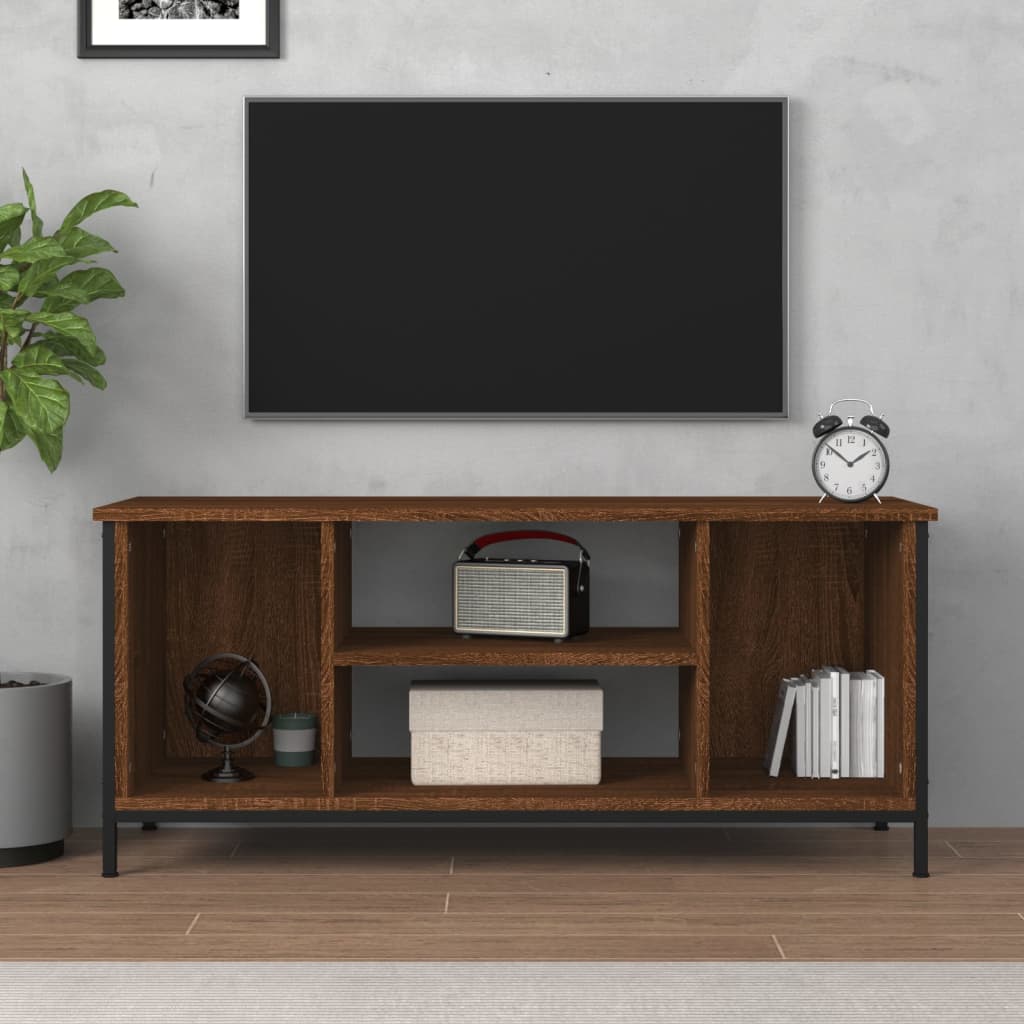 vidaXL TV Cabinet Brown Oak 102x35x45 cm Engineered Wood