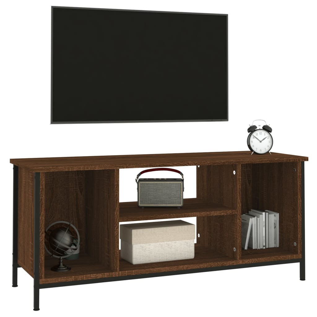 vidaXL TV Cabinet Brown Oak 102x35x45 cm Engineered Wood