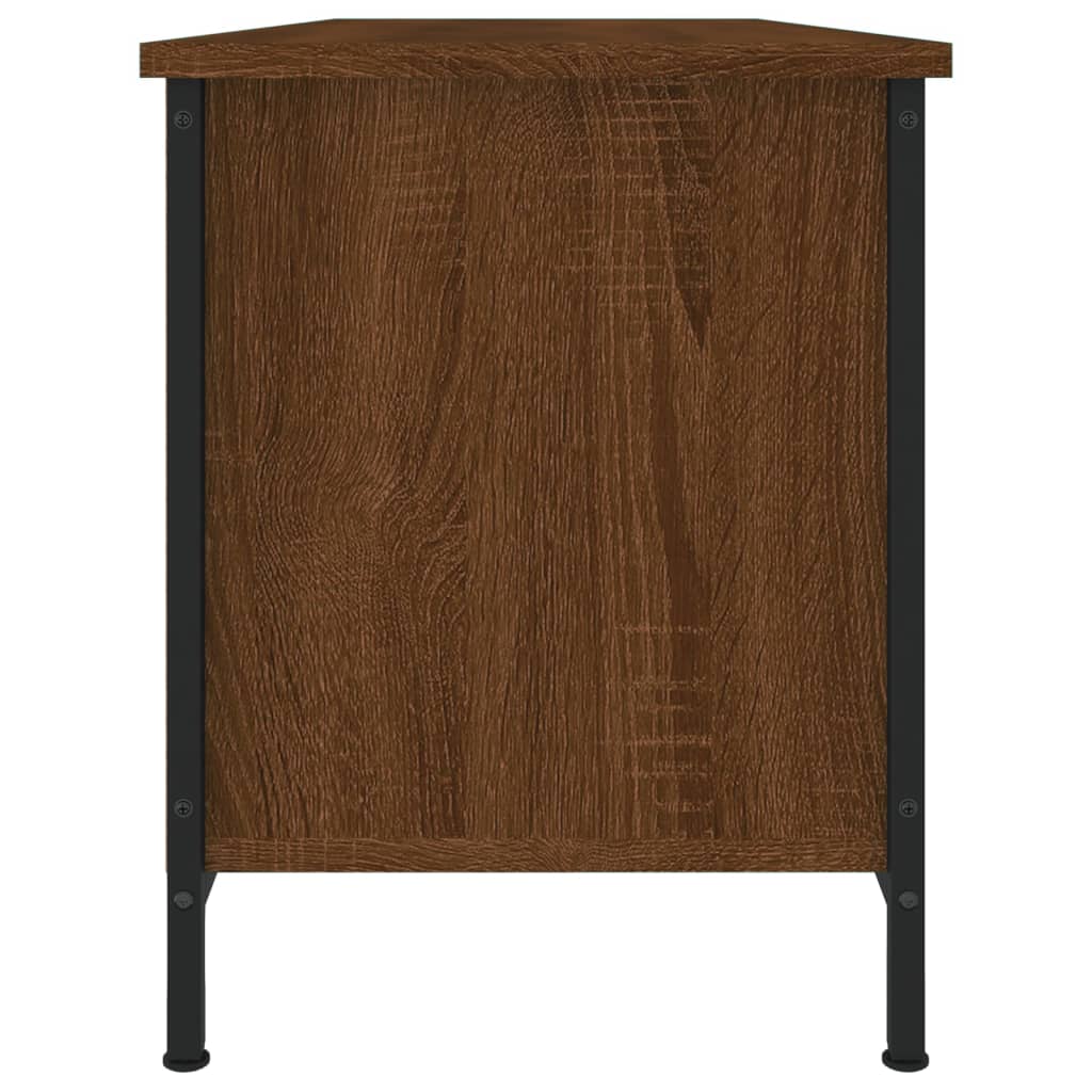 vidaXL TV Cabinet Brown Oak 102x35x45 cm Engineered Wood