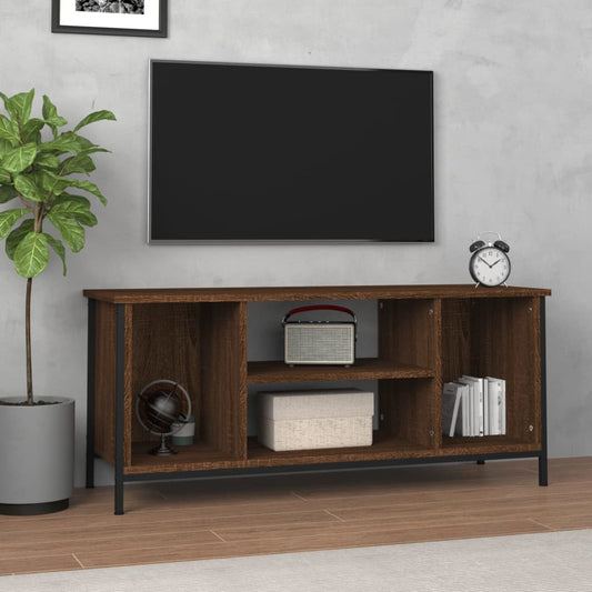 vidaXL TV Cabinet Brown Oak 102x35x45 cm Engineered Wood