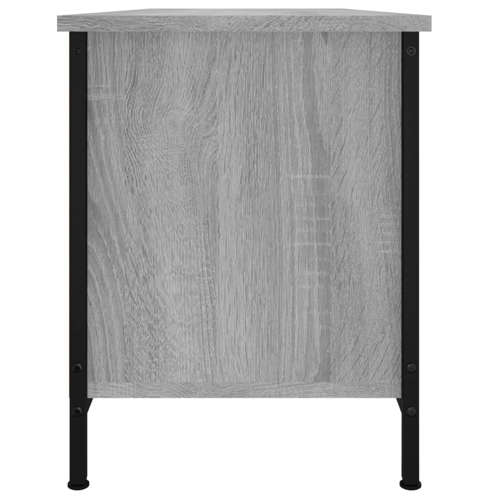 TV Cabinet with Doors Grey Sonoma 102x35x45 cm Engineered Wood