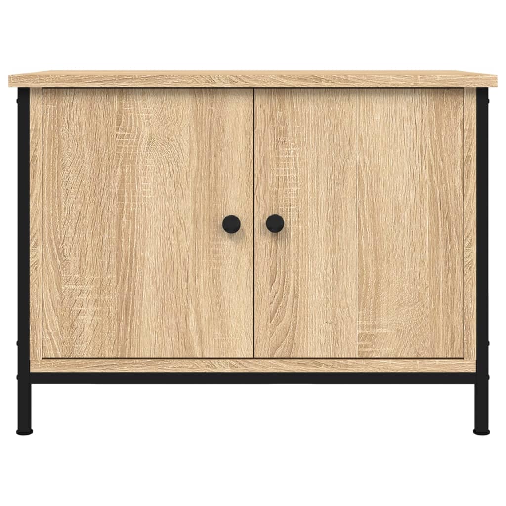 vidaXL TV Cabinet with Doors Sonoma Oak 60x35x45 cm Engineered Wood