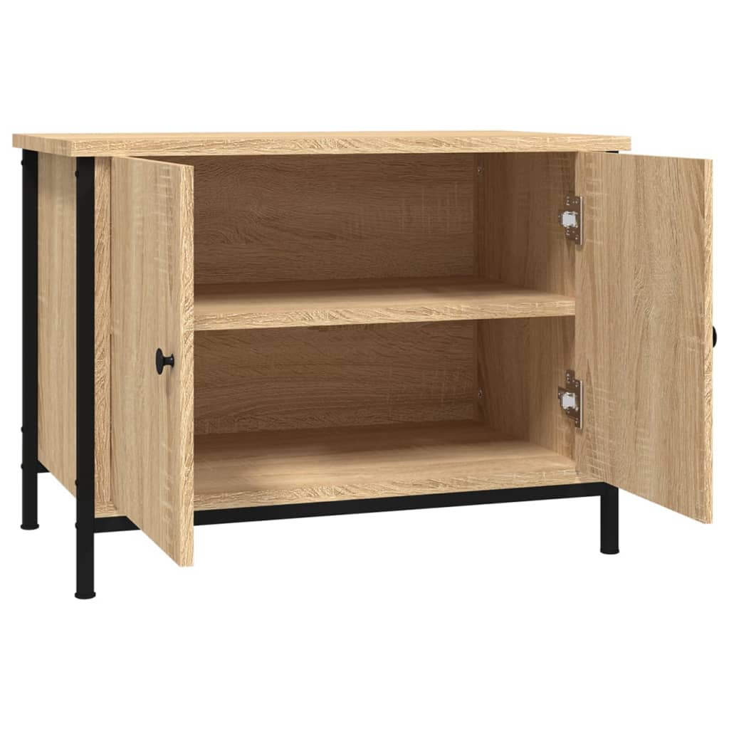 vidaXL TV Cabinet with Doors Sonoma Oak 60x35x45 cm Engineered Wood