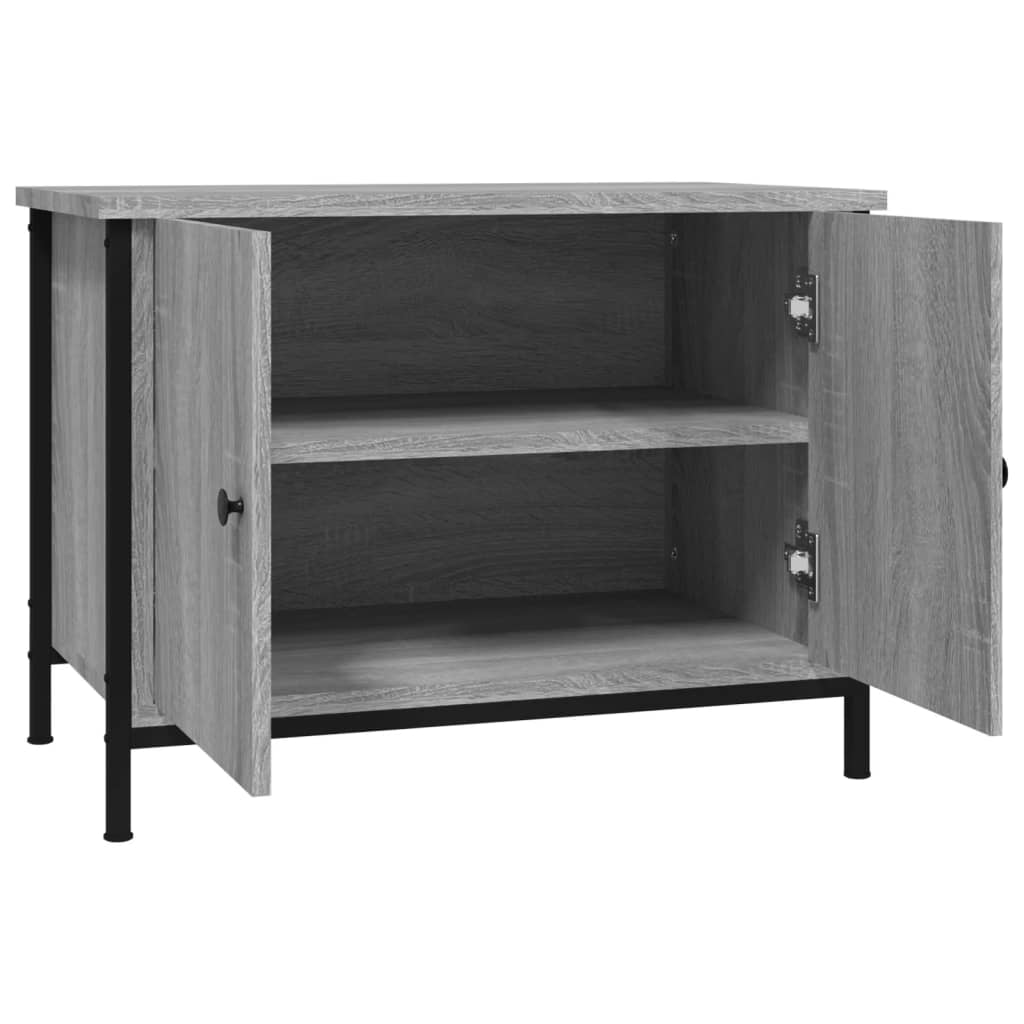 vidaXL TV Cabinet with Doors Grey Sonoma 60x35x45 cm Engineered Wood