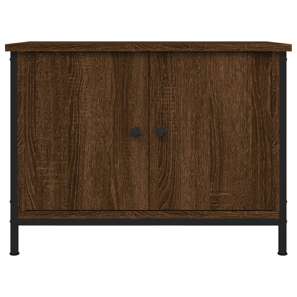 vidaXL TV Cabinet with Doors Brown Oak 60x35x45 cm Engineered Wood