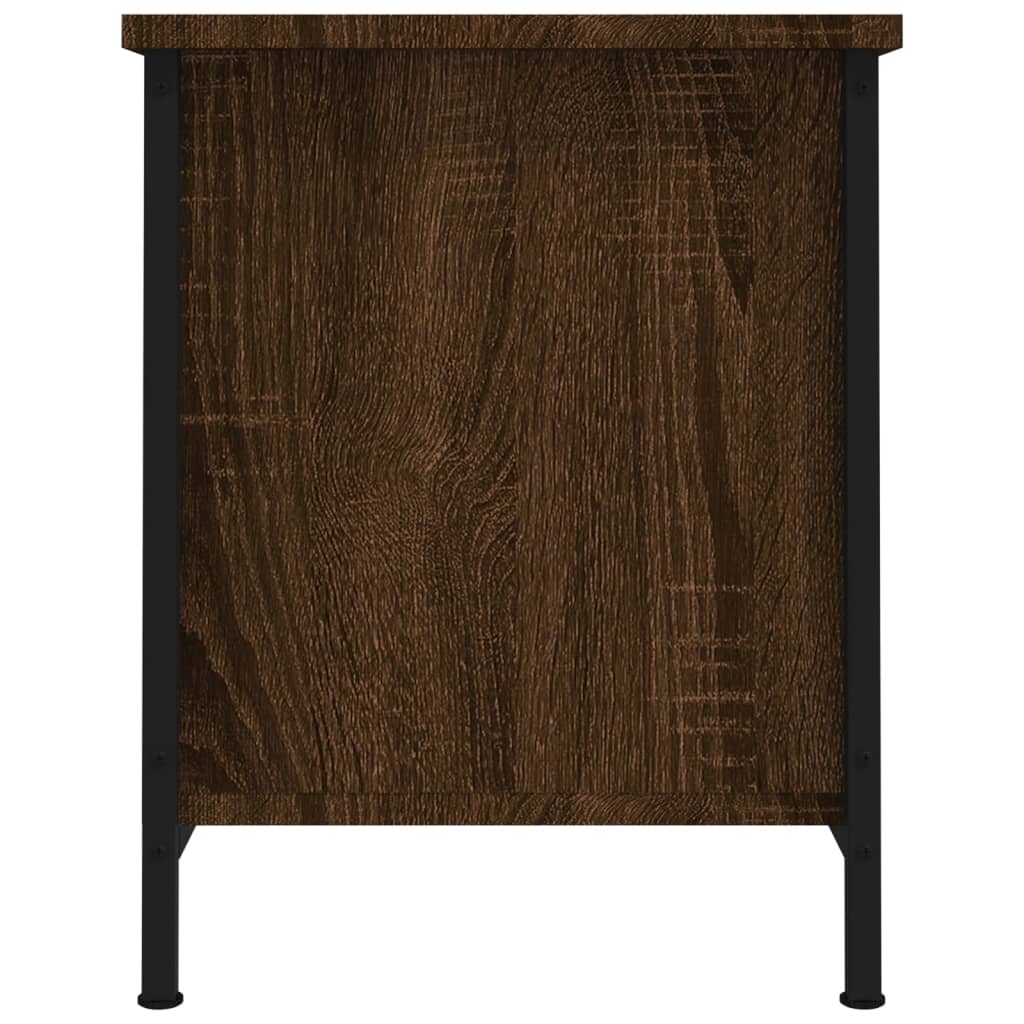 vidaXL TV Cabinet with Doors Brown Oak 60x35x45 cm Engineered Wood