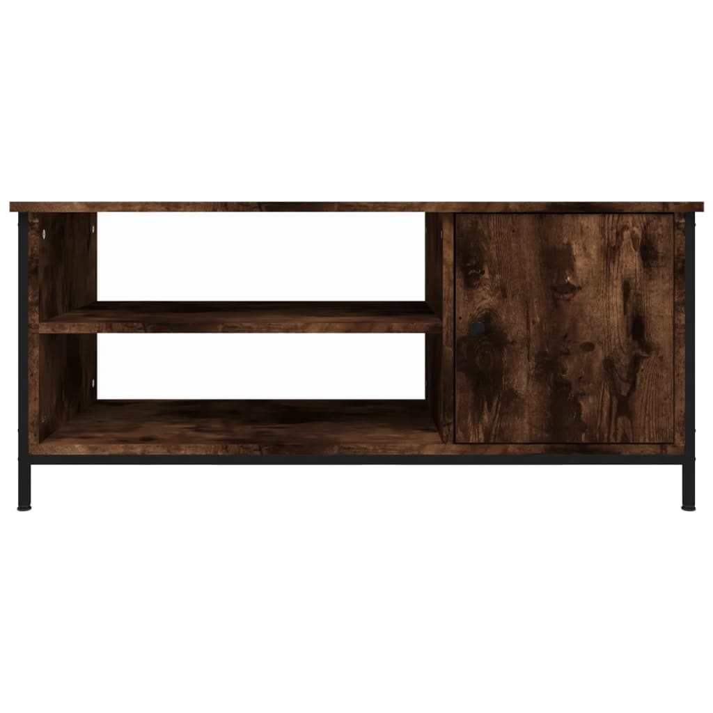 TV Cabinet Smoked Oak 100x40x45 cm Engineered Wood