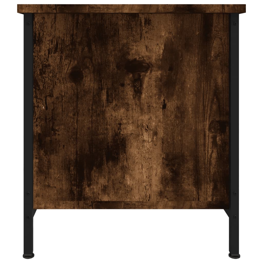 TV Cabinet Smoked Oak 100x40x45 cm Engineered Wood