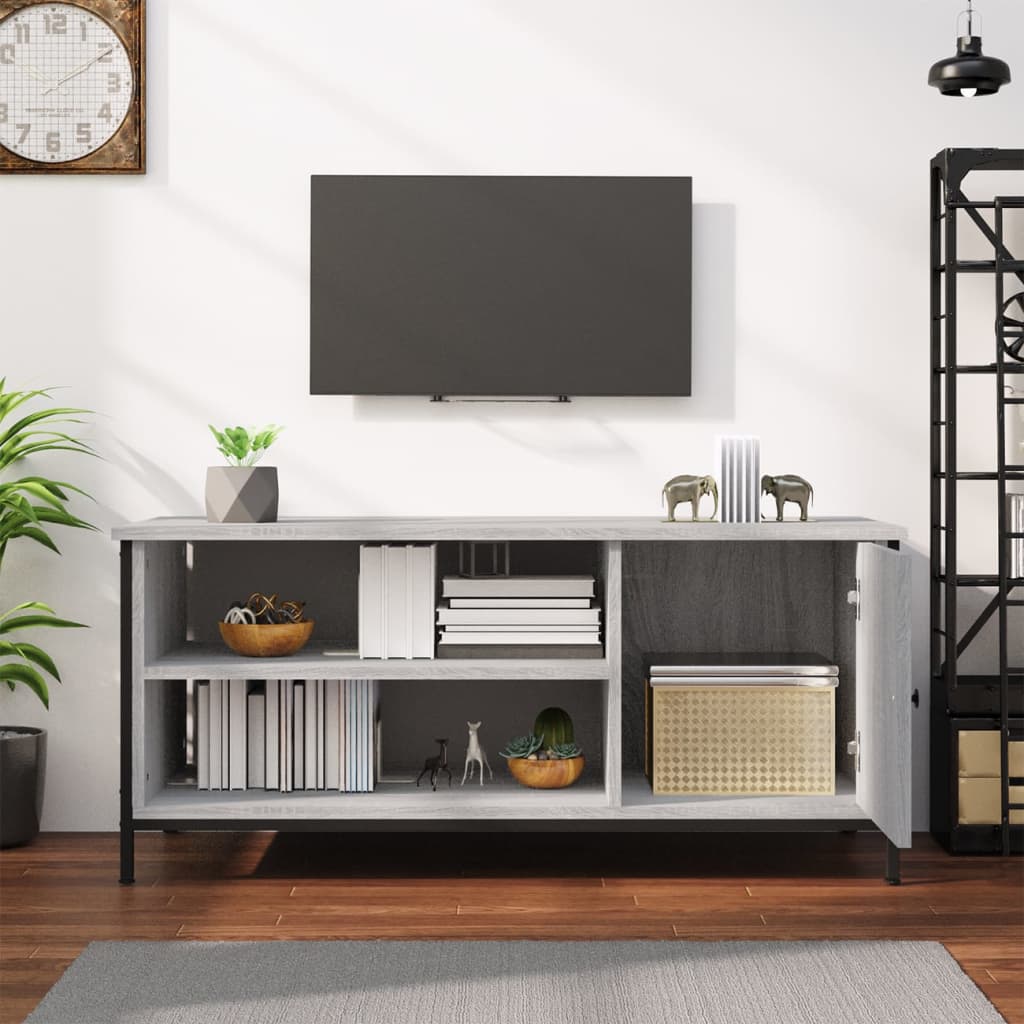 TV Cabinet Grey Sonoma 100x40x45 cm Engineered Wood