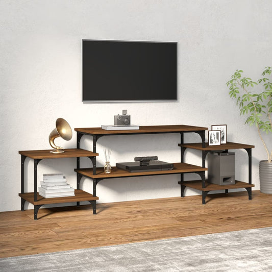 vidaXL TV Cabinet Brown Oak 157x35x52 cm Engineered Wood