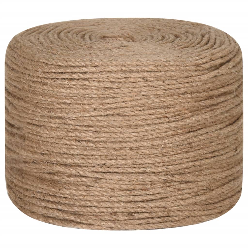 vidaXL Jute Rope 50 m Long 6 mm Thick