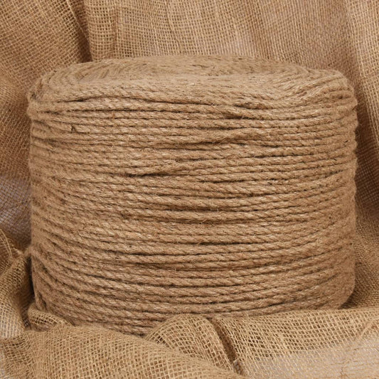vidaXL Jute Rope 250 m Long 6 mm Thick