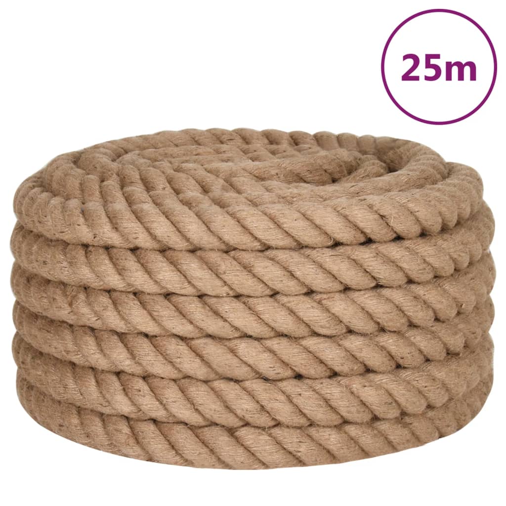 vidaXL Jute Rope 25 m Long 36 mm Thick