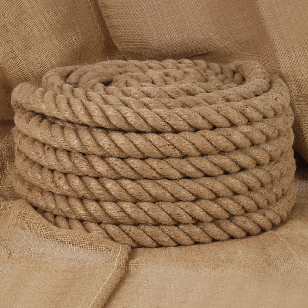 vidaXL Jute Rope 25 m Long 36 mm Thick